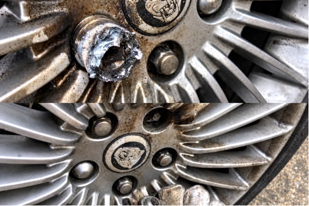 Locking Wheel Nut Removal — 1 Piece on a West Country vehicle